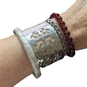 GIFT BAG INCLUDED Rustic Cuff Set of FOUR stackable Bracelets Set